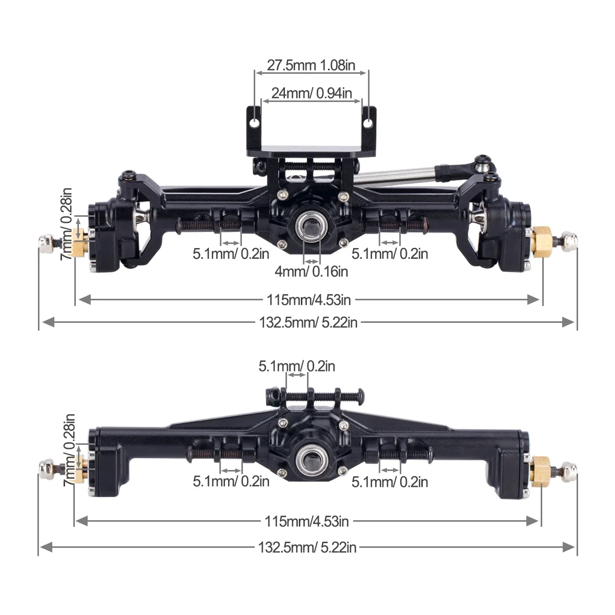 Aluminum CNC Portal Axles +10m - Rc Car Body Shell ulasan dan harga