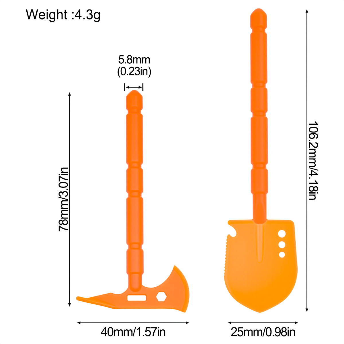 Simulated Plastic Shovel Picka - Rc Car Body Shell ulasan dan harga