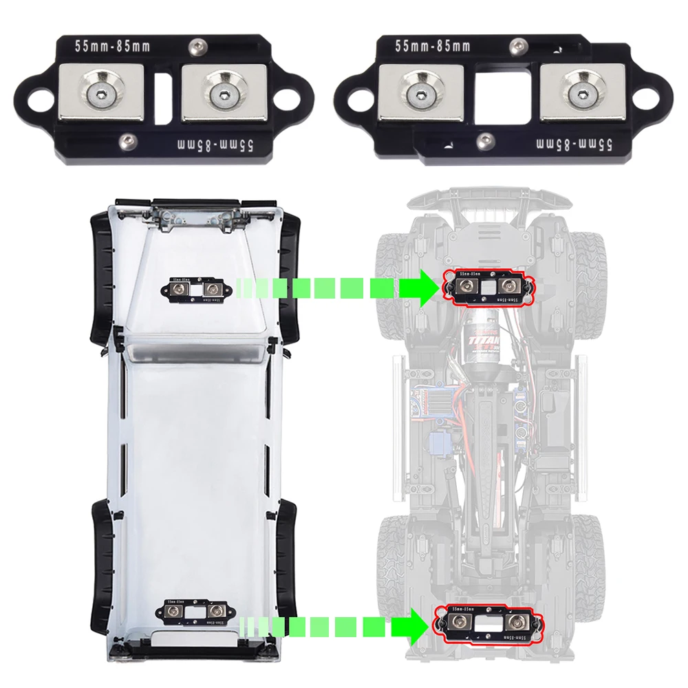 4PCS 55-85mm Adjustable Magnet - Rc Car Body Shell ulasan dan harga