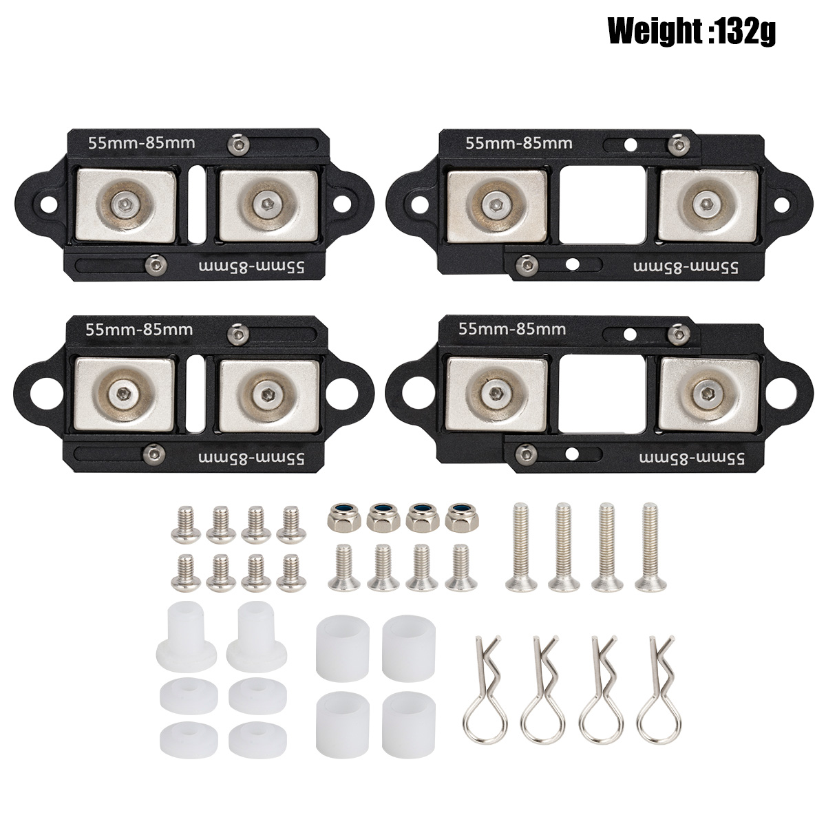 4PCS 55-85mm Adjustable Magnet - Rc Car Body Shell ulasan dan harga