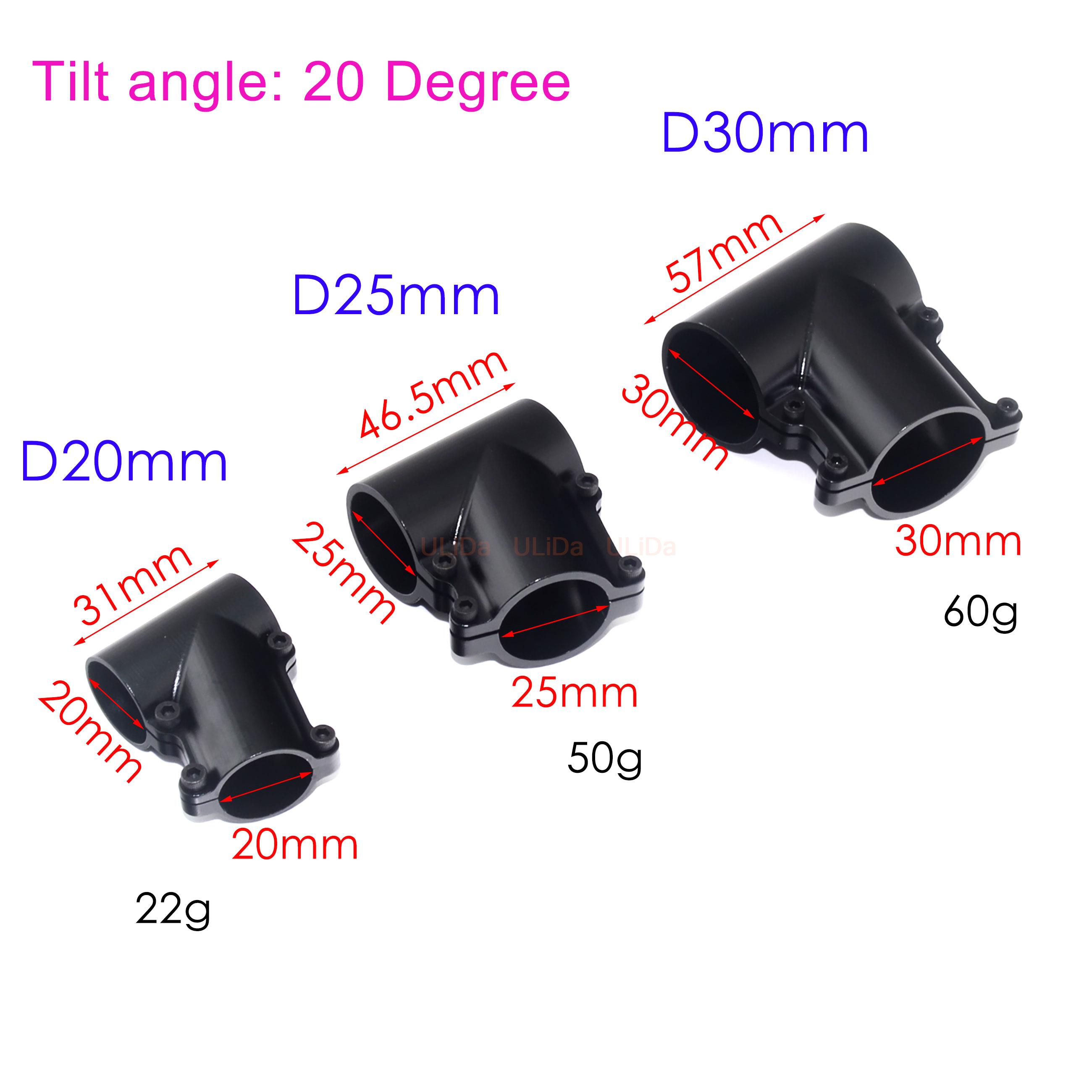 20 25 30mm Tripod Oblique Tee  - Drone Rc Not Connected ulasan dan harga
