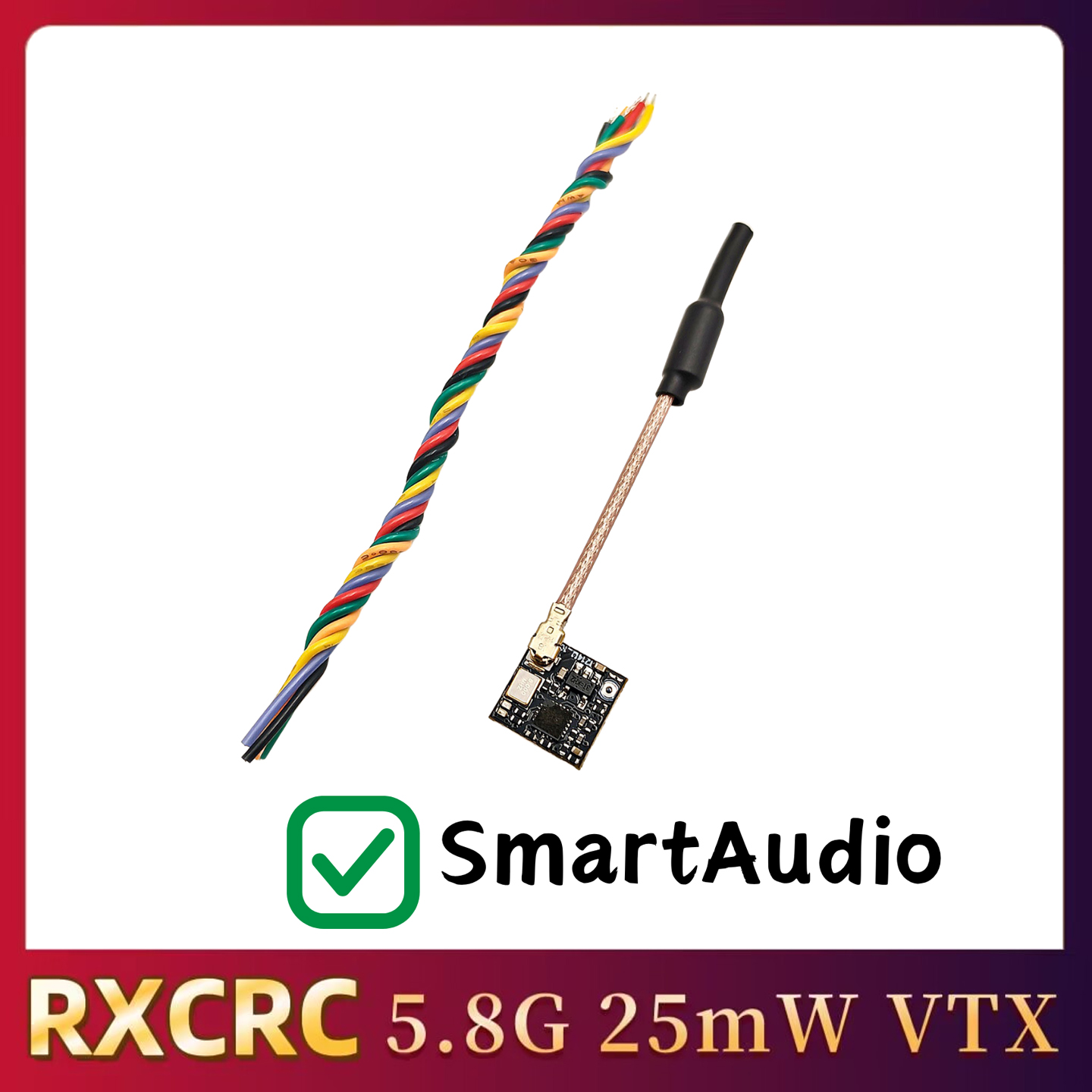 RXCRC 5.8GHz 48CH FPV 25mW Ana - Drone Rc Transmitter And Receiver ulasan dan harga
